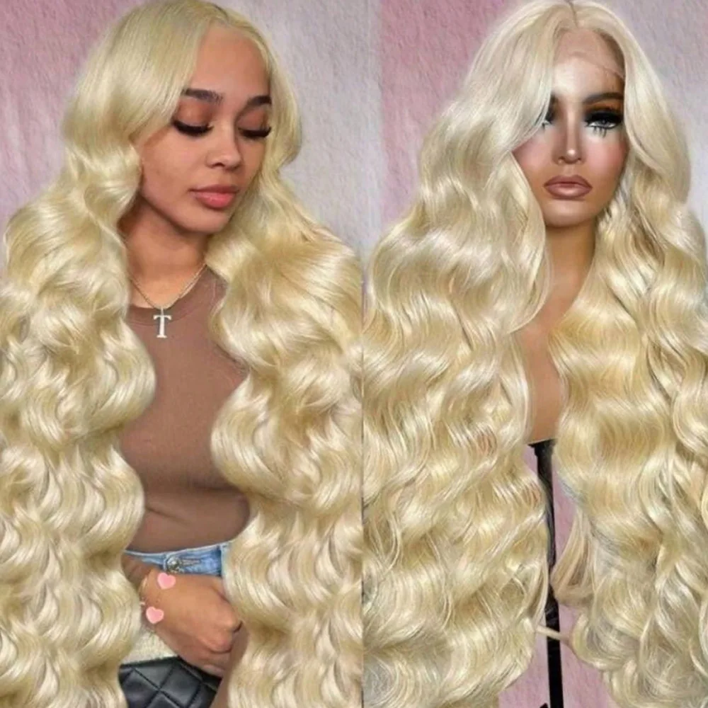 

613 Lace Front Wig Human Hair 200% Density Blonde Wig Human Hair Body Wave 13x6 HD Lace Front Wigs Human Hair Pre Plucked 30Inch