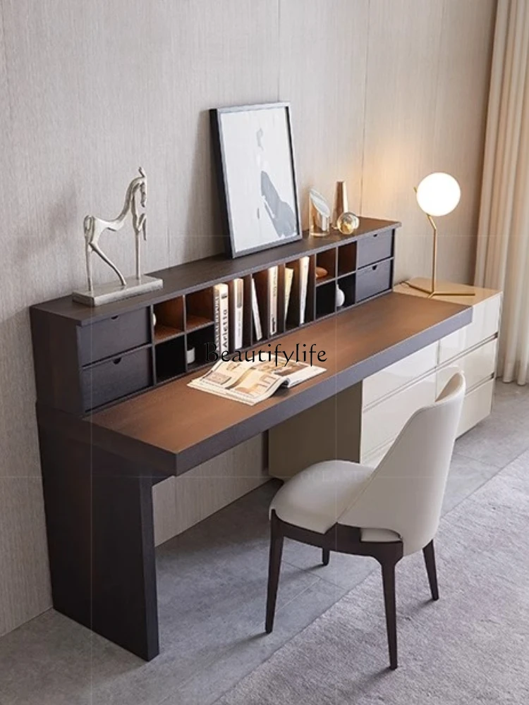 10*Italian minimalist desk writing desk modern minimalist desk home dresser combination