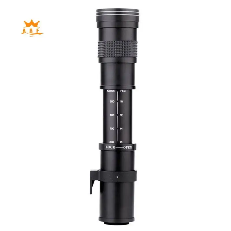 

A08E-420-800Mm F/8.3-16 Telephoto Zoom Lens Manual Zoom Lens SLR Camera Lens Suitable For Canon Cameras