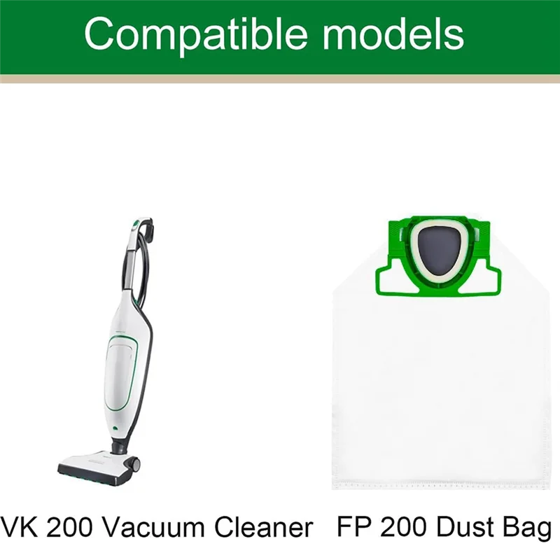 

JDZD 10 шт. фильтров и 2 фильтра, для фильтров Kobold VK200 FP200, Премиум-аллергист Geeignet, для фильтров VK200