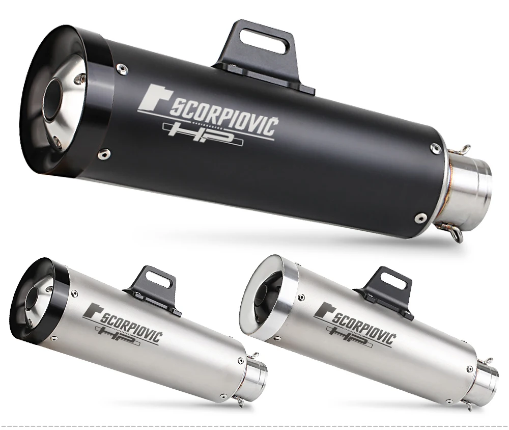 51MM diameter stainless steel tail exhaust pipe modified exhaust pipe mt07