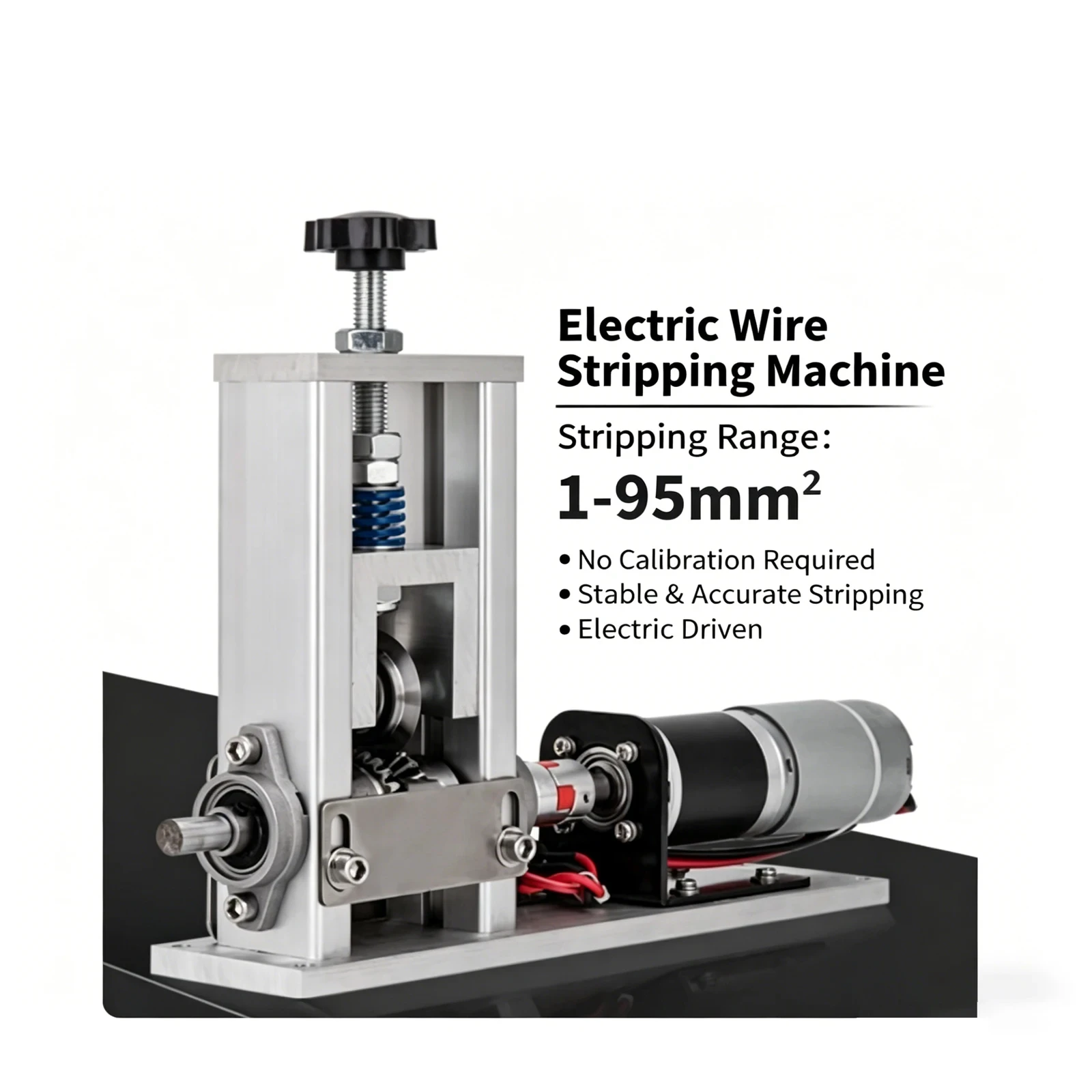 

1-95mm² Electric Manual Wire Stripper Automatic Knife Adjustment Scrap Cable Stripping Machine Alloy Steel Blade
