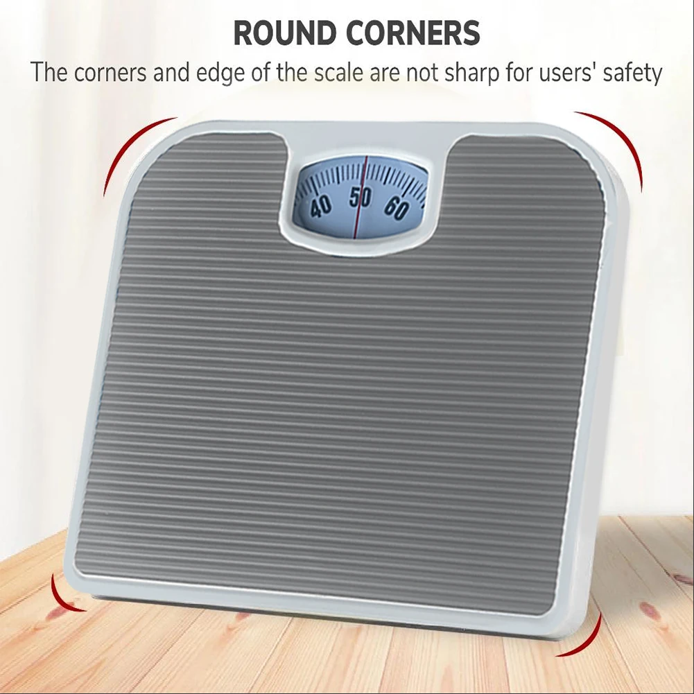 

Portable Mechanical Scale Non Slip Pad Manual Spring Scale Mechanical Dial Bath Scale Weight Management Health Monitoring