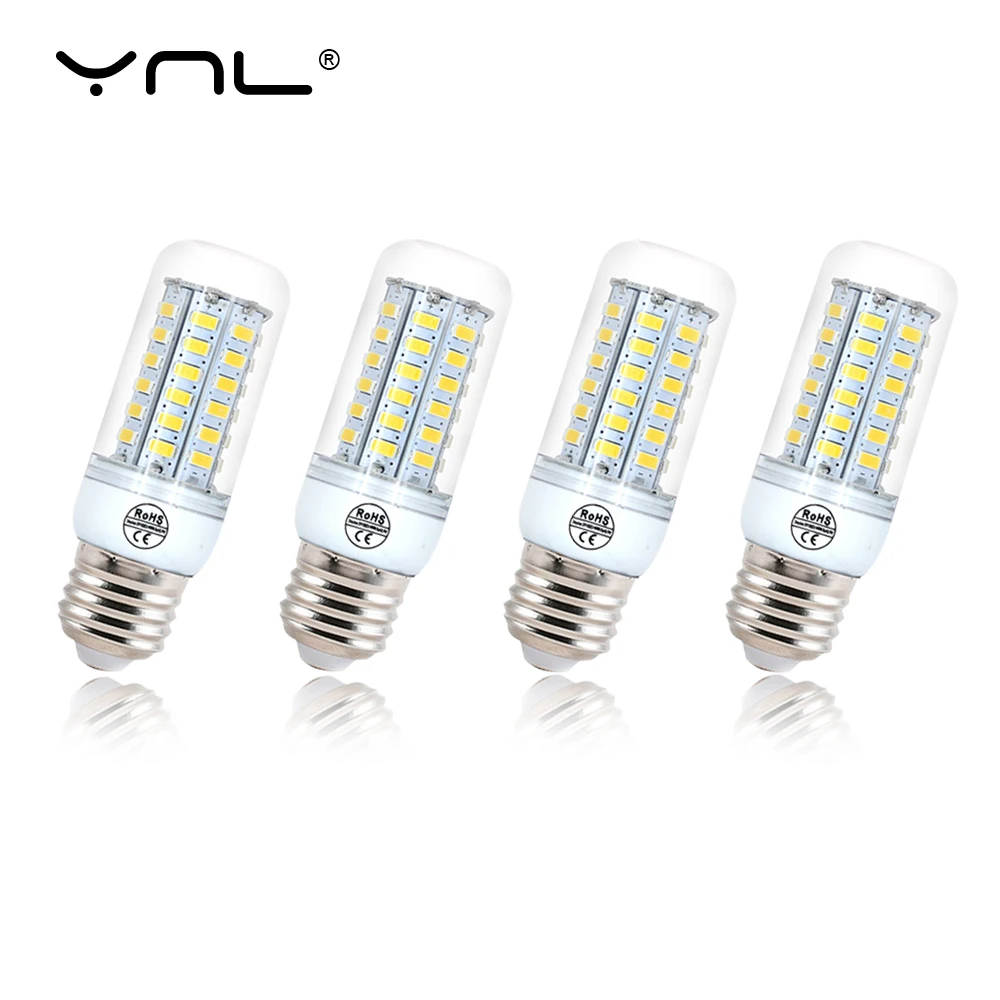 

6PCS Lampada LED Lamp E27 220V 240V LED Corn Bulb SMD5730 Lamp LED Bulbs 24/36/48/56/69/72/96LEDs Chandelier Lights