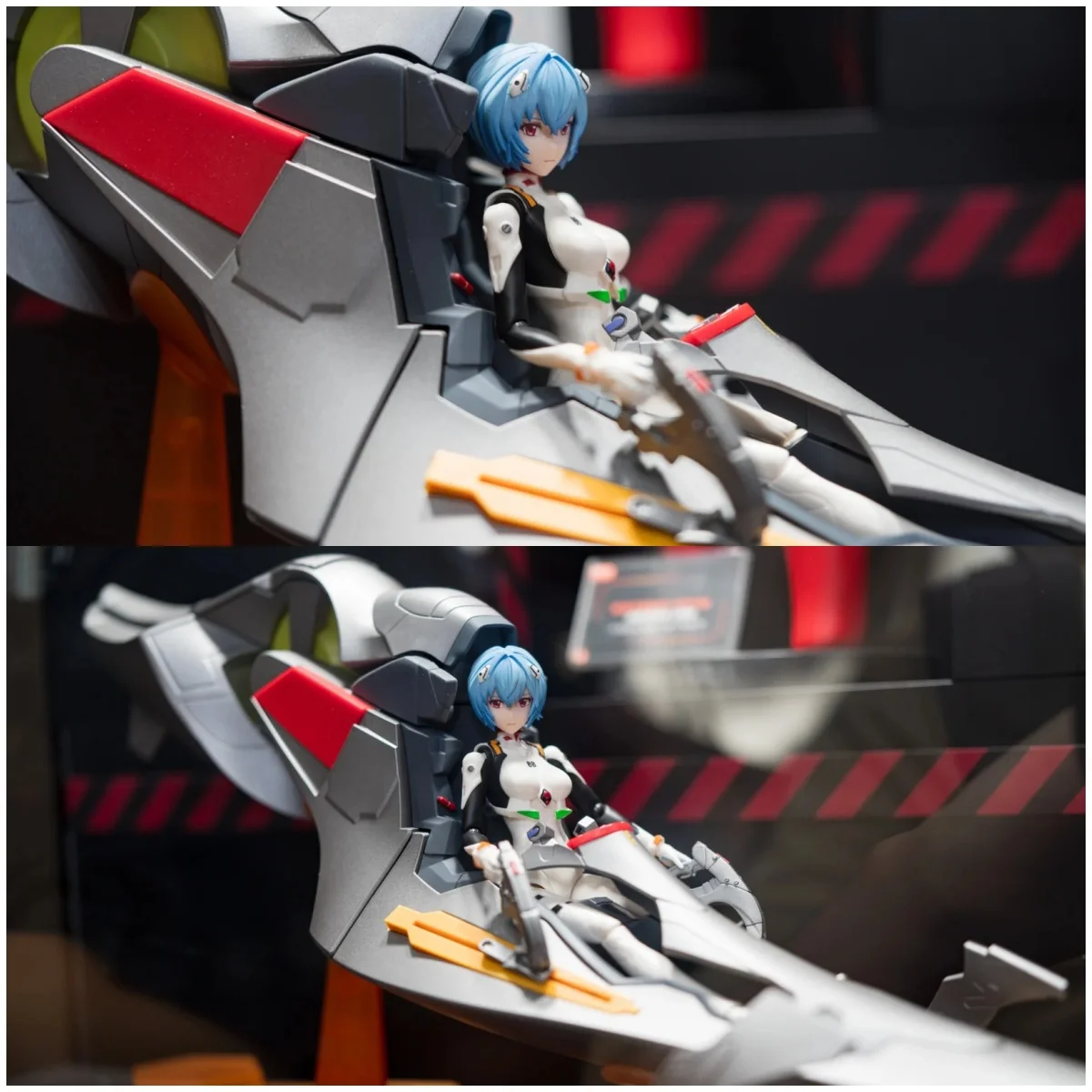 

Blokees Neon Genesis Evangelion EVA Miracle Edition: фигурка боевого костюма Рей Аянами, полностью шарнирная с настольным компьютером Battle Pod