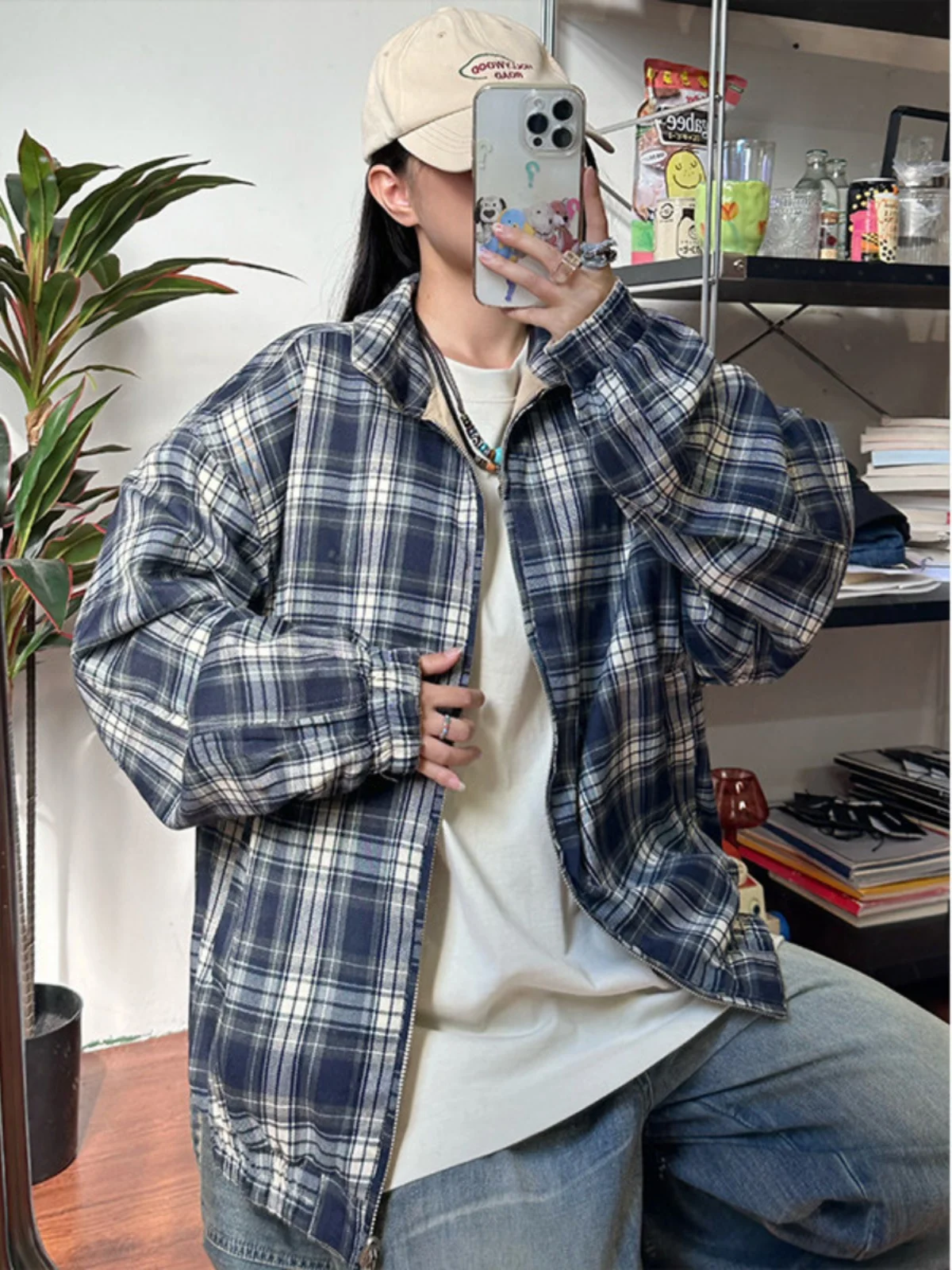 

Двусторонняя куртка в американском ретро-стиле для мужчин, весенне-осенняя, дизайнерская, для пар, в стиле бейсбольной куртки, свободного кроя, удлиненная