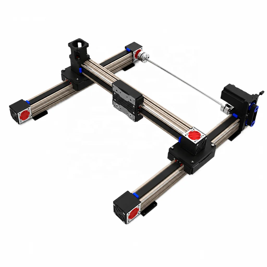 3/4-axis Effective Stroke 100mm Gantry Robot Belt Driven  Motion Slide Table With Gear And Bearing 0.05mm