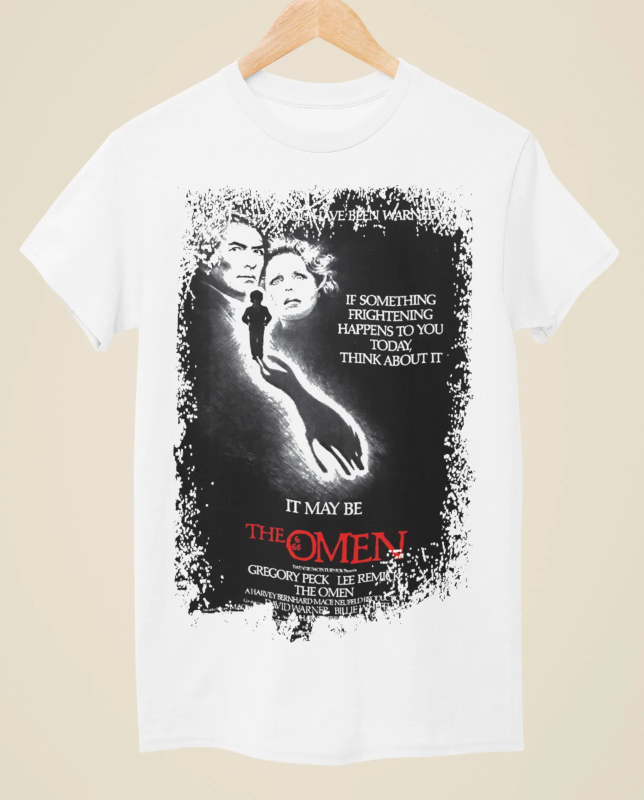 

The Omen - Movie Poster Inspired Unisex White T-Shirt