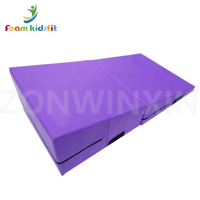 Customized Folding Gymnastic  Incline Wedge Mat for Fitness Gym Equipment Gymnastic Incline Mat