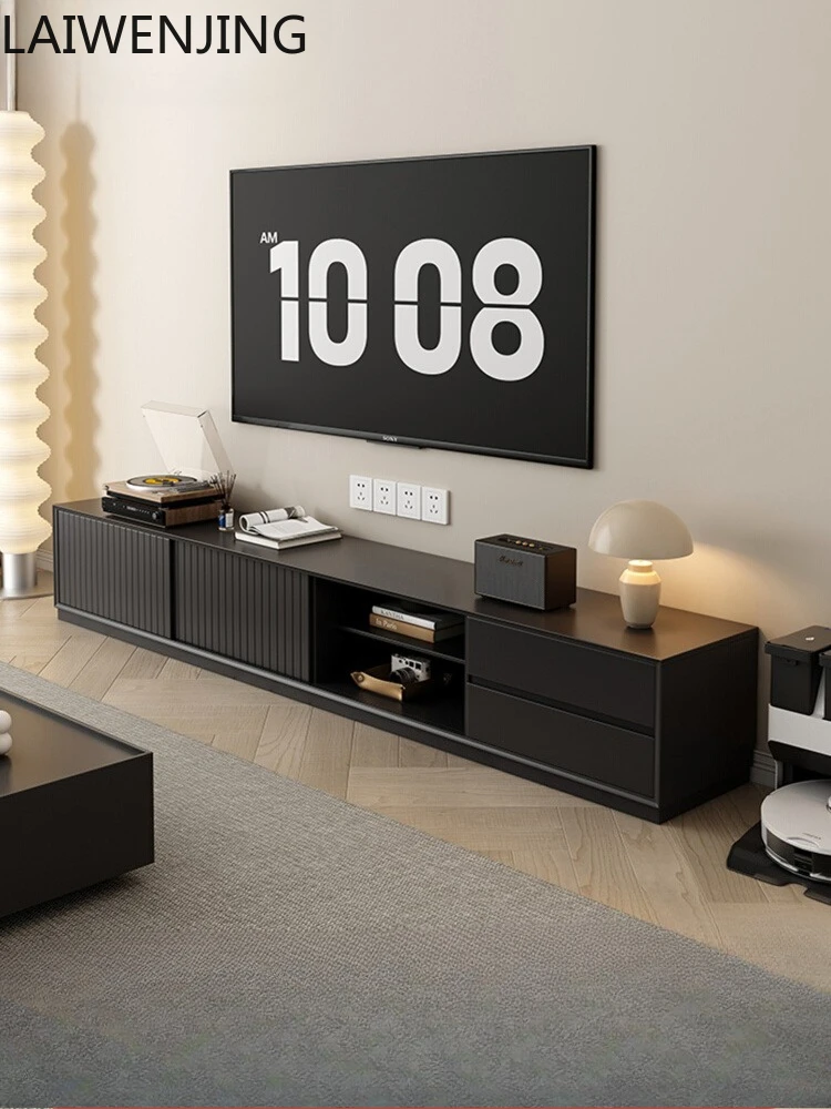 

SGF minimalist solid wood TV cabinet simple modern light luxury high-end wall floor cabinet