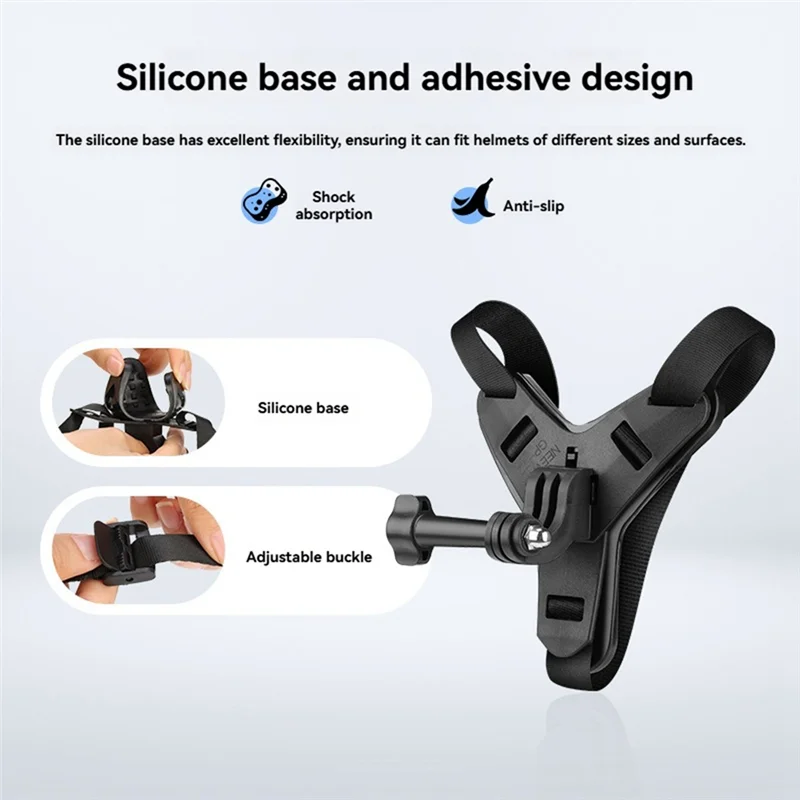 SR-حامل حامل للدراجات النارية خوذات الكاميرا الرياضية ل Gopro ل DJI Action 4/5/3 عمل كاميرا الذقن قوس