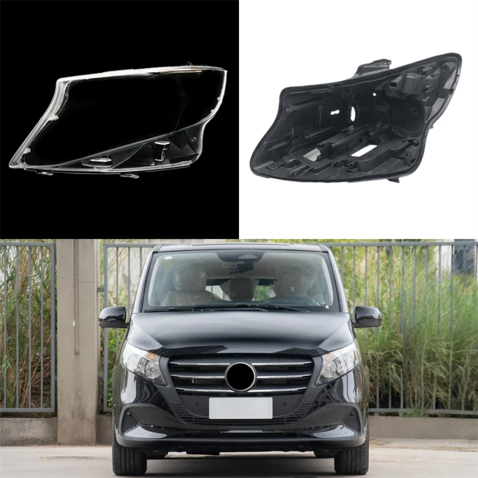 

For Mercedes Benz Vito W447 2024 Car Accsesories Base Head Lamp Shell Rear Light Lamp Headlamp Cover Lens