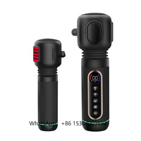 TJXL-Potable  Sports Deep Tissue Body Fascia 10  Adjustable Speed  Lcd Screen Percussion Vibration Gun Massager Booster Massage