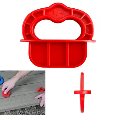 12Pcs Deck Board Spacer Rings Portable Decking Board Spacer Tool Lightweight Deck Fixture Spacing Ring for PVC Composite