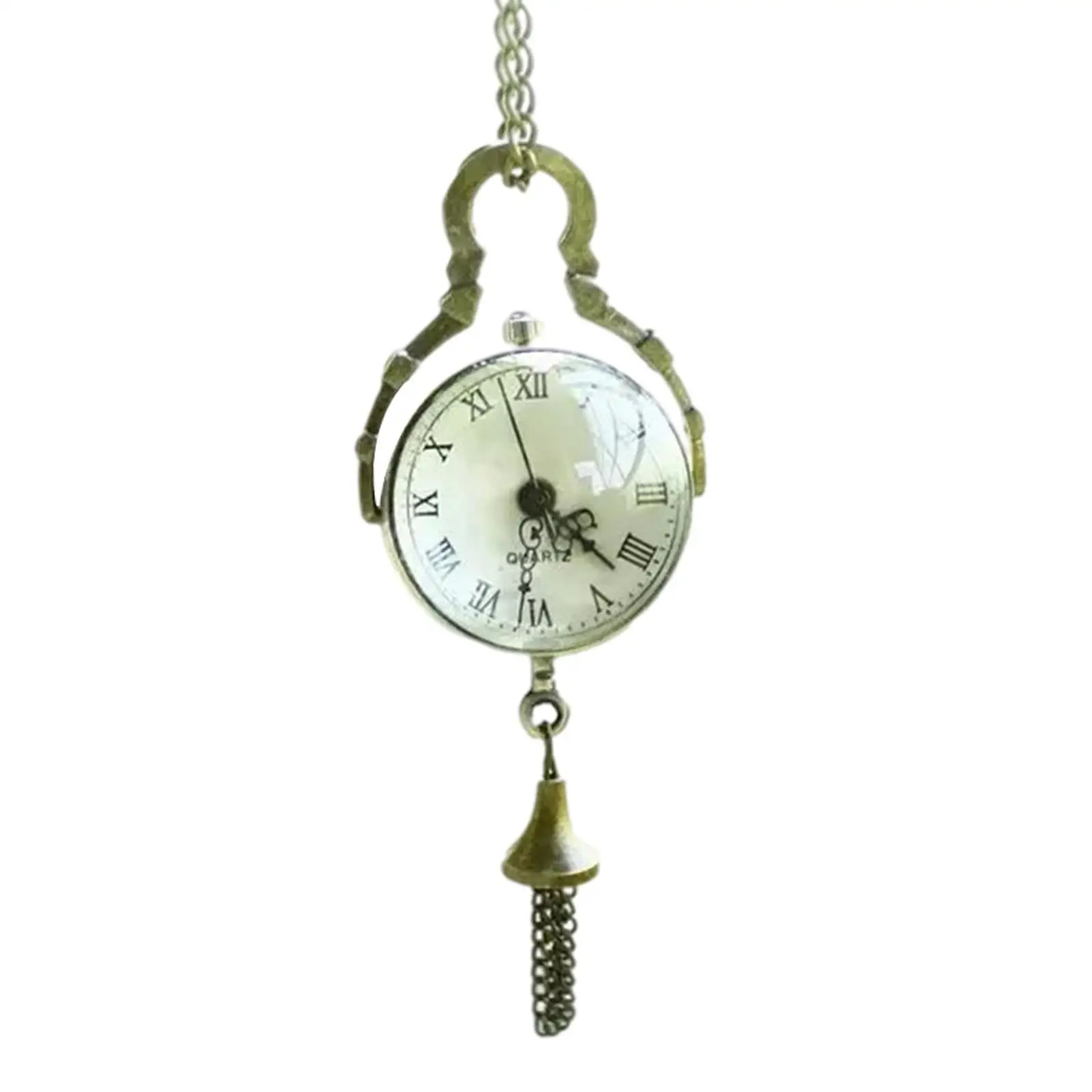 Pocket Watch Vintage Alloy Fisheye Glass Ball Gift Necklace for Birthday Men Women
