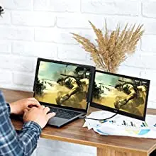 H1 Plus Monitor-Bildschirm-Extender, Dual-Laptop-Monitor-Bildschirm für Laptops, tragbarer erweiterter Laptop-Bildschirm