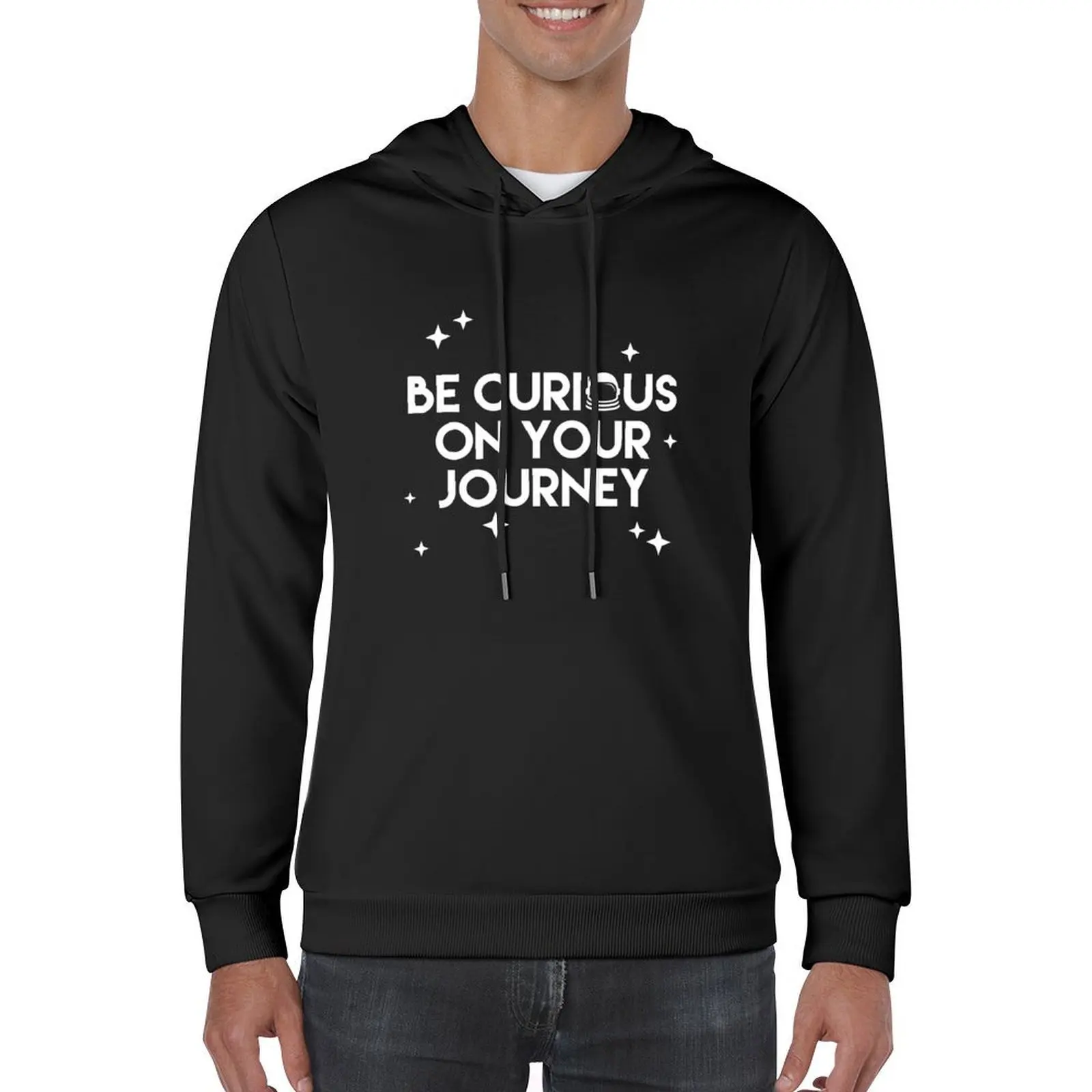 بلوزة بغطاء للرأس من Outer Wilds Curious Journey ملابس جمالية تي شيرت جرافيك للرجال للخريف بقلنسوة كبيرة الحجم