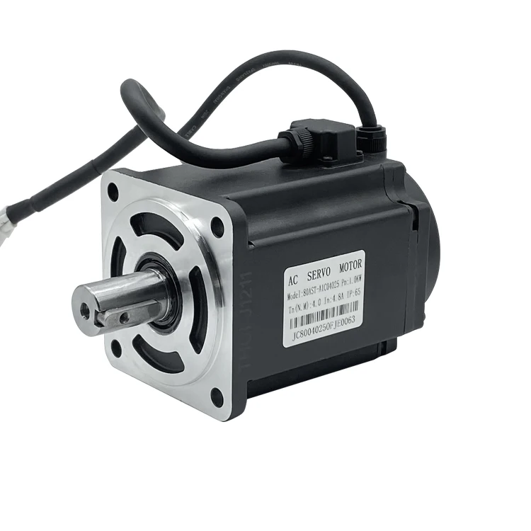 Single-Phase 1KW 3.8N.m 2500 Rpm Ac Servo Motor with Waterproof Servo Drive Kit 80AST-A1C04025