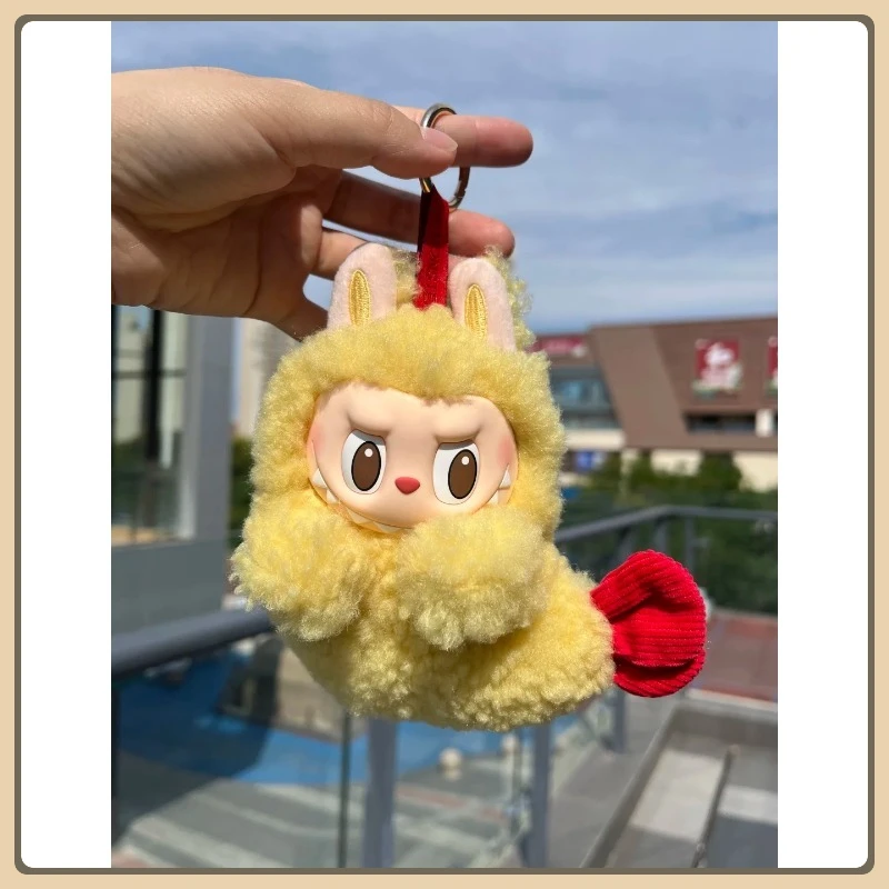 

Authentic POPMART Labubu Weird Flavor Convenience Store Series Hanging Card Fried Shrimp Earphone Case Surprise xmas Gift toy