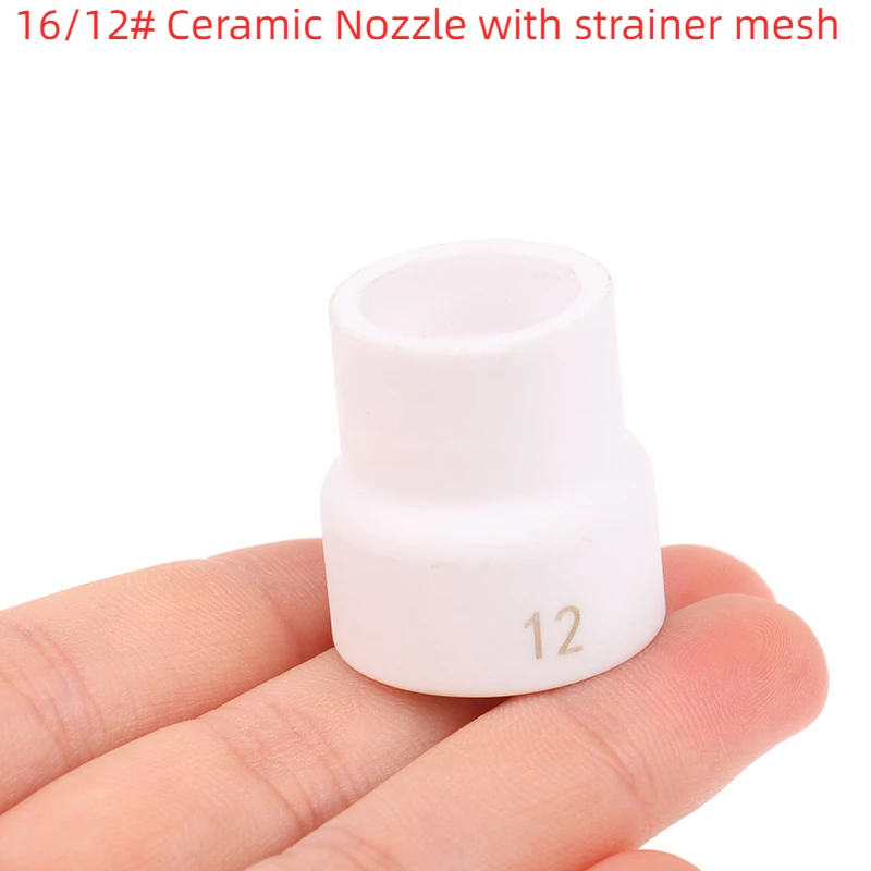 1 PC #12/16 White TIG Welding Cup Ceramic Nozzle Alumina Cup For WP9/20/17/18/26 Tig Welding Torch