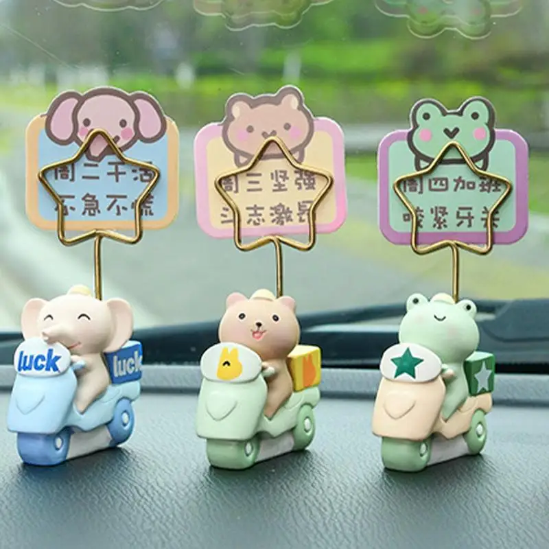 Cute Car Dashboard Decor Resin Multifunctional Auto Mini Figurines Dashboard Ornament Reliable Interior Decoration Car Accessory