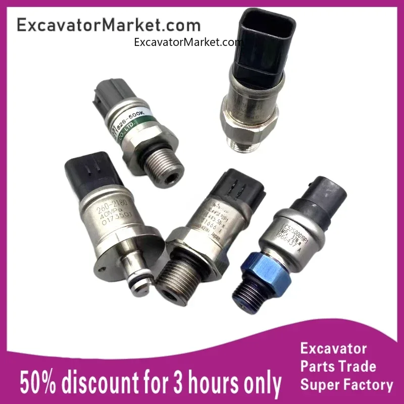 Excavator Spare Doosan Daewoo Dh Dh60/80/130/150/220/220/300-7-9 Excavator Hydraulic Pump High And Low Pressure Sensors