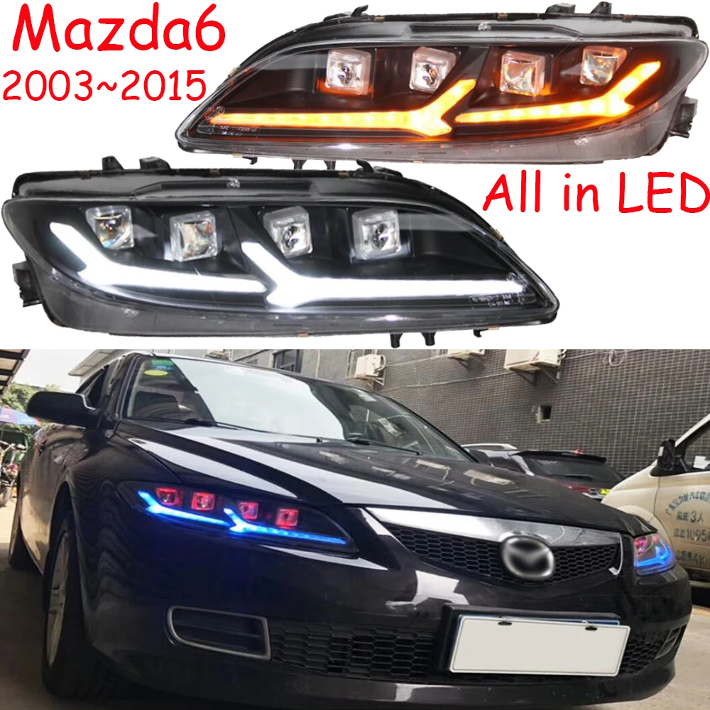 

2003~2015 car bupmer head light for Mazda6 headlight Cruiser car accessories All LED fog mazda6 headlamp