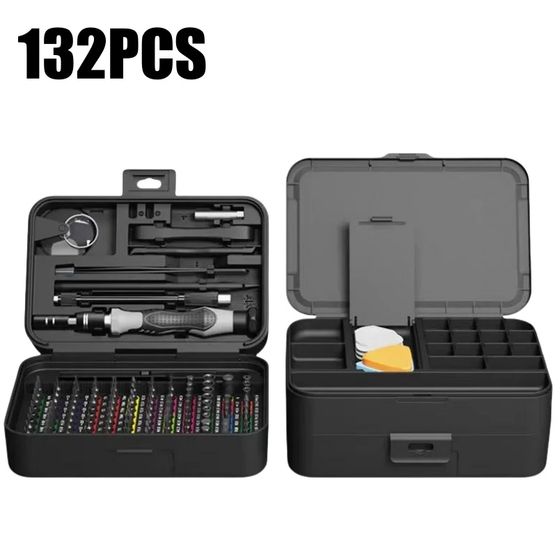 

132 in 1 Multi-Function Precision Screwdriver Set Magnetic Phillips Torx Screw Driver Bits Manual Repair Tools for iPhone PC DIY