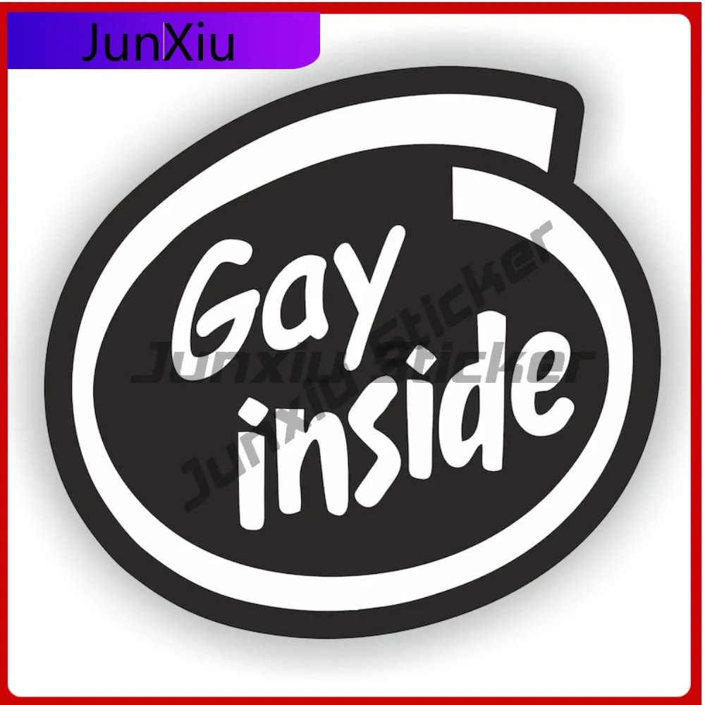 

Personality Gay Funny Car Weatherproof Sticker Decoration Decals Accessory Trendy Anti Graphic Durable Truck Vinyl Scratch