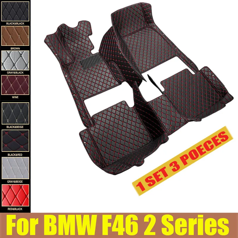 

Artificial Leather Custom Car Floor Mats for BMW F46 2 Series Gran Tourer 2014-2019 Year Interior Details Car trunk mat Carpet