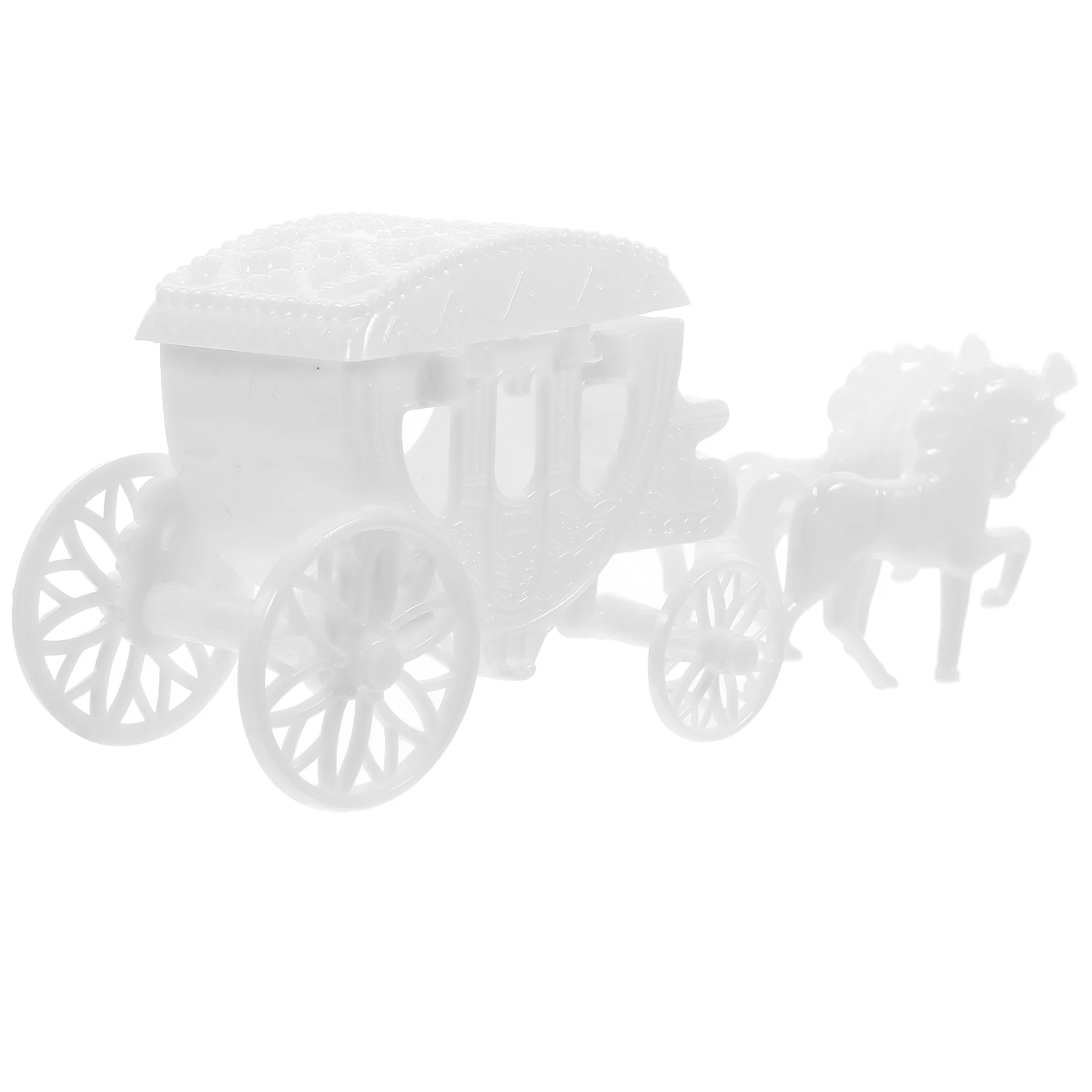 

Carriage Shaped Candy Box Decorative Treat Container for Wedding Party Favor Plastic Chocolate Box Gift Packaging