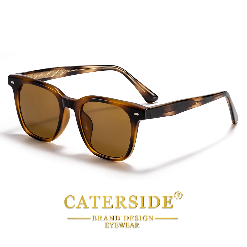 CATERSIDE Mode Herren Quadratische Sonnenbrille Damen Outdoor Reise Sonnenbrille Hochwertige Tr-90 Rahmen Tempelspitzen Brillen Uv400 – Detail 11