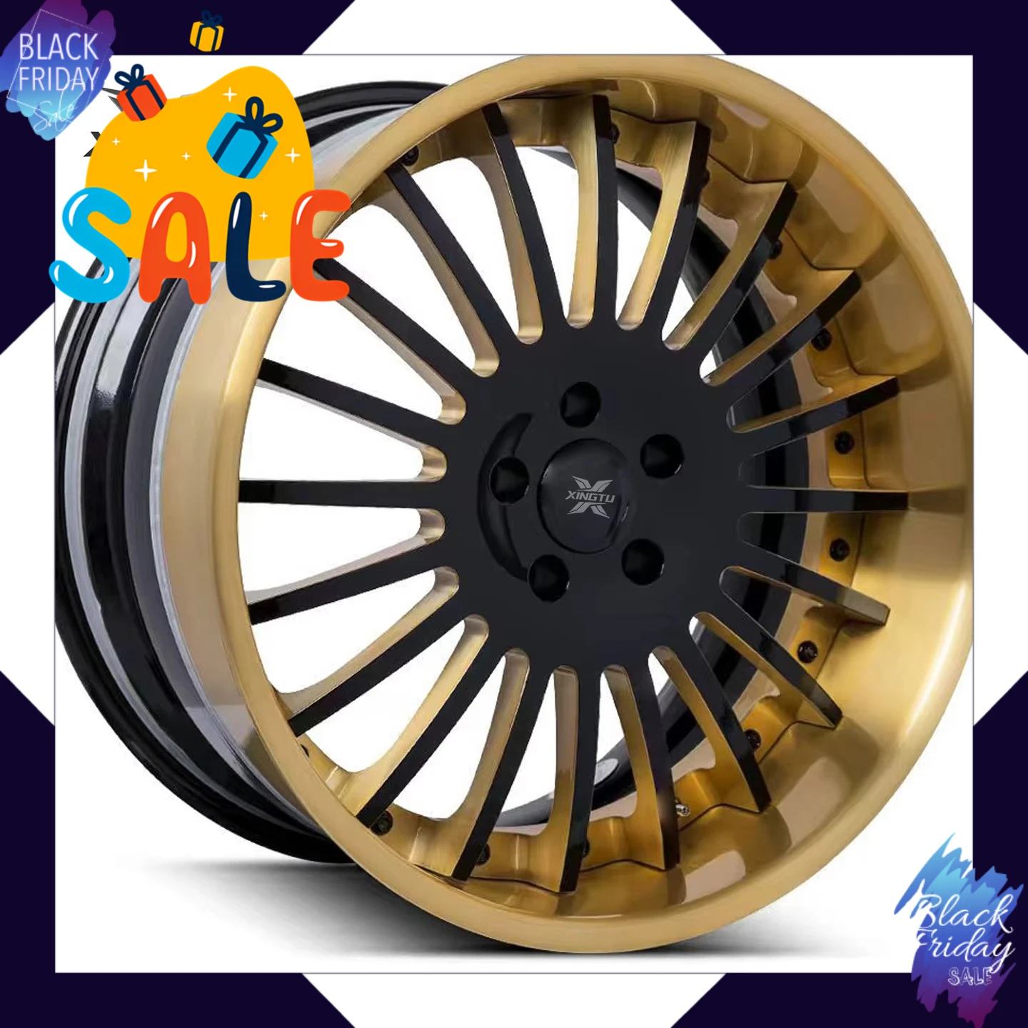 

Hot-selling Hot Wheels Car Rim Chrome Deep Dish 2 3 Piece 20 21 22 24 26 Inch Auto Forged Wheels for benz S Caprice Infiniti