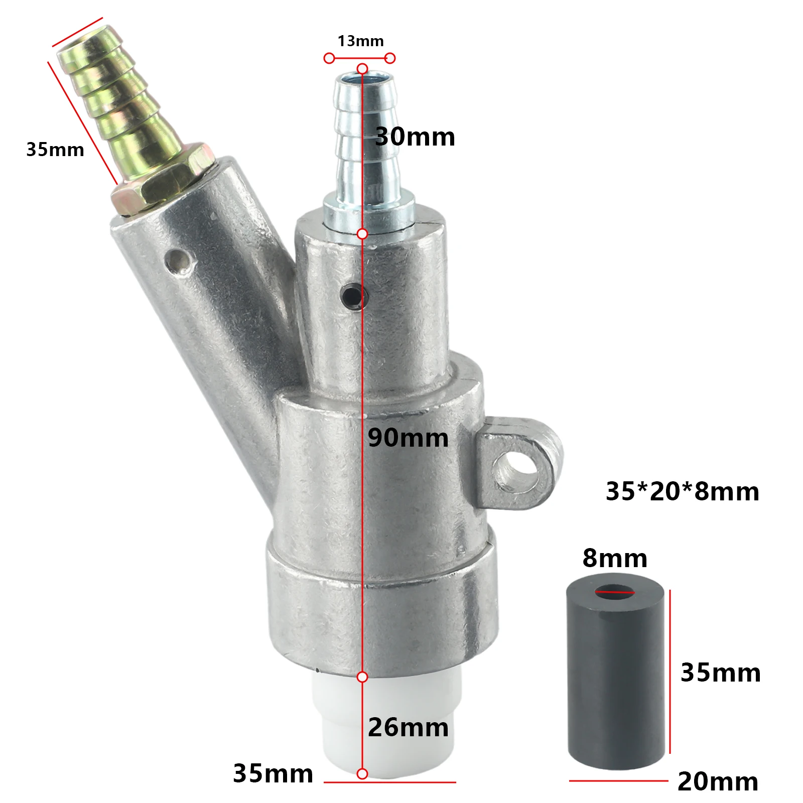 

Sandblasters Accessories Stainless Steel With Boron Carbide Nozzle 35×20×8mm Sandblasters Accessories Stainless Steel