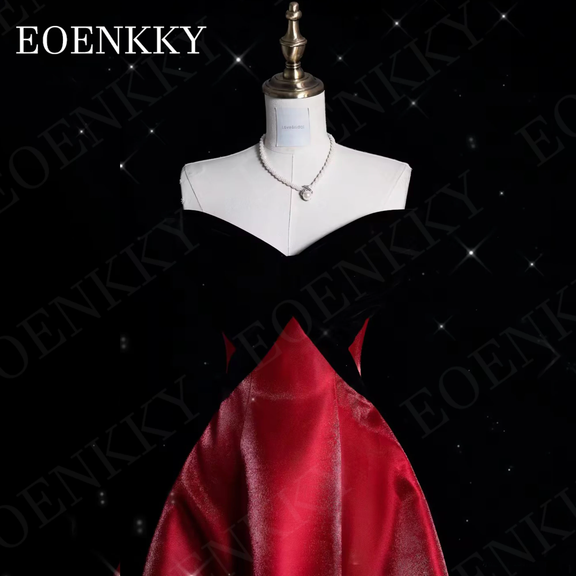 A Line Prom Dresses 2024 Luxury V Neck Bow Princess Satin Strapless Graduation Dress вечернее платье Burgundy Sleeveless Woman