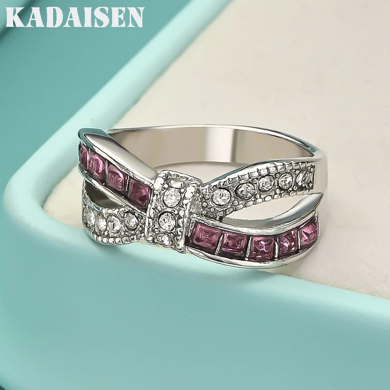 

Классические кольца из стерлингового серебра 925 пробы с бриллиантами для женщин, цветные кольца с цирконием, размер 6-10, модные свадебные аксессуары, подарок на вечеринку, ювелирные изделия