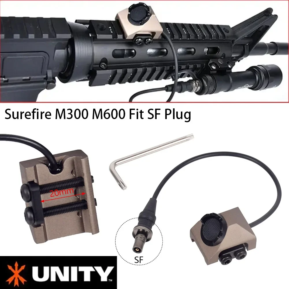UNITY Picatinny SL Light Laser Button Ferndruckschalter für Surefire M300 M600 2.5 3.5 SF Crane Plug NGAL – Detail 12