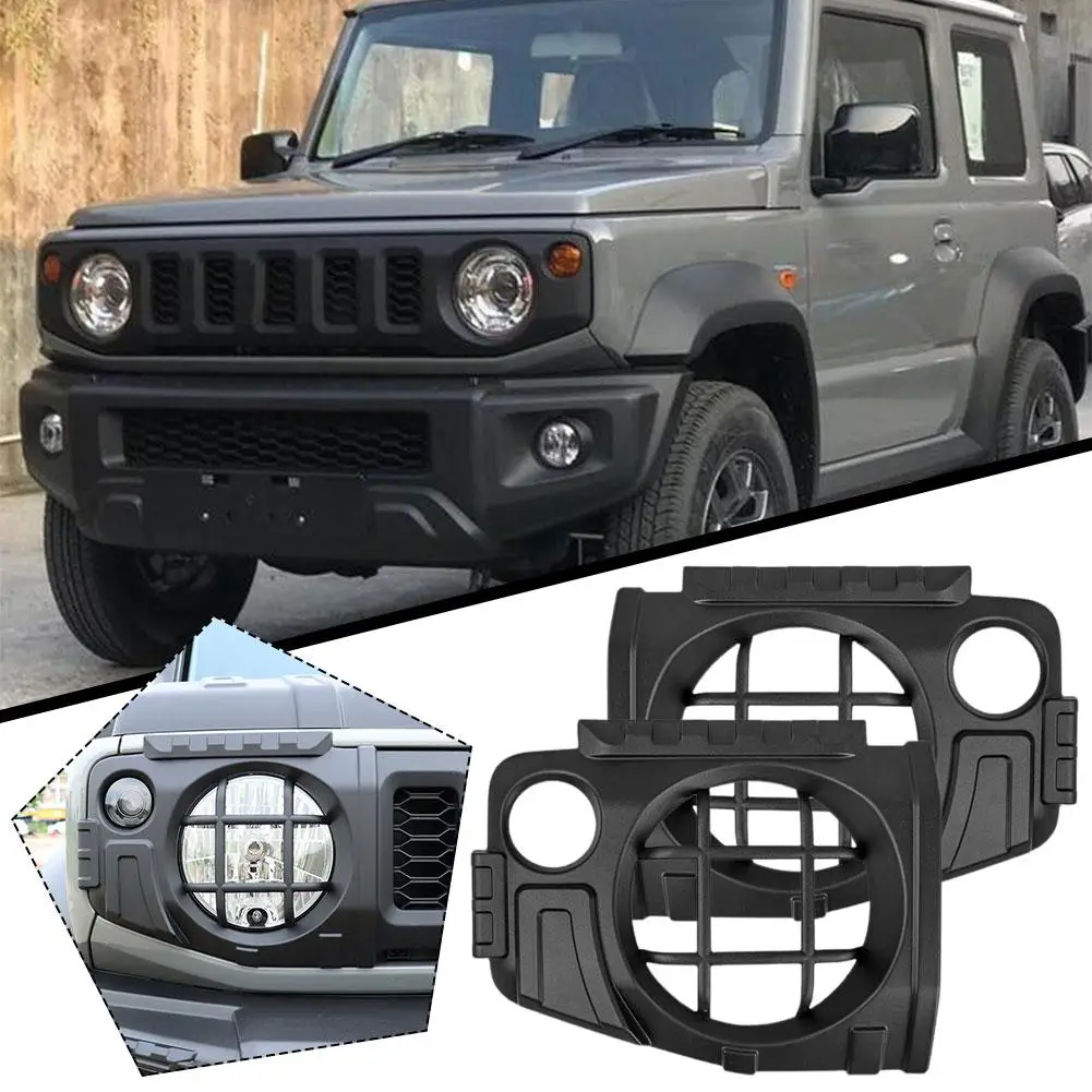 

1 Pair Car Front Headlight Cover Accessories ABS For Suzuki Jimny JB64 JB74W 2019-2023 Modified Headlight Protective Cover F1I7