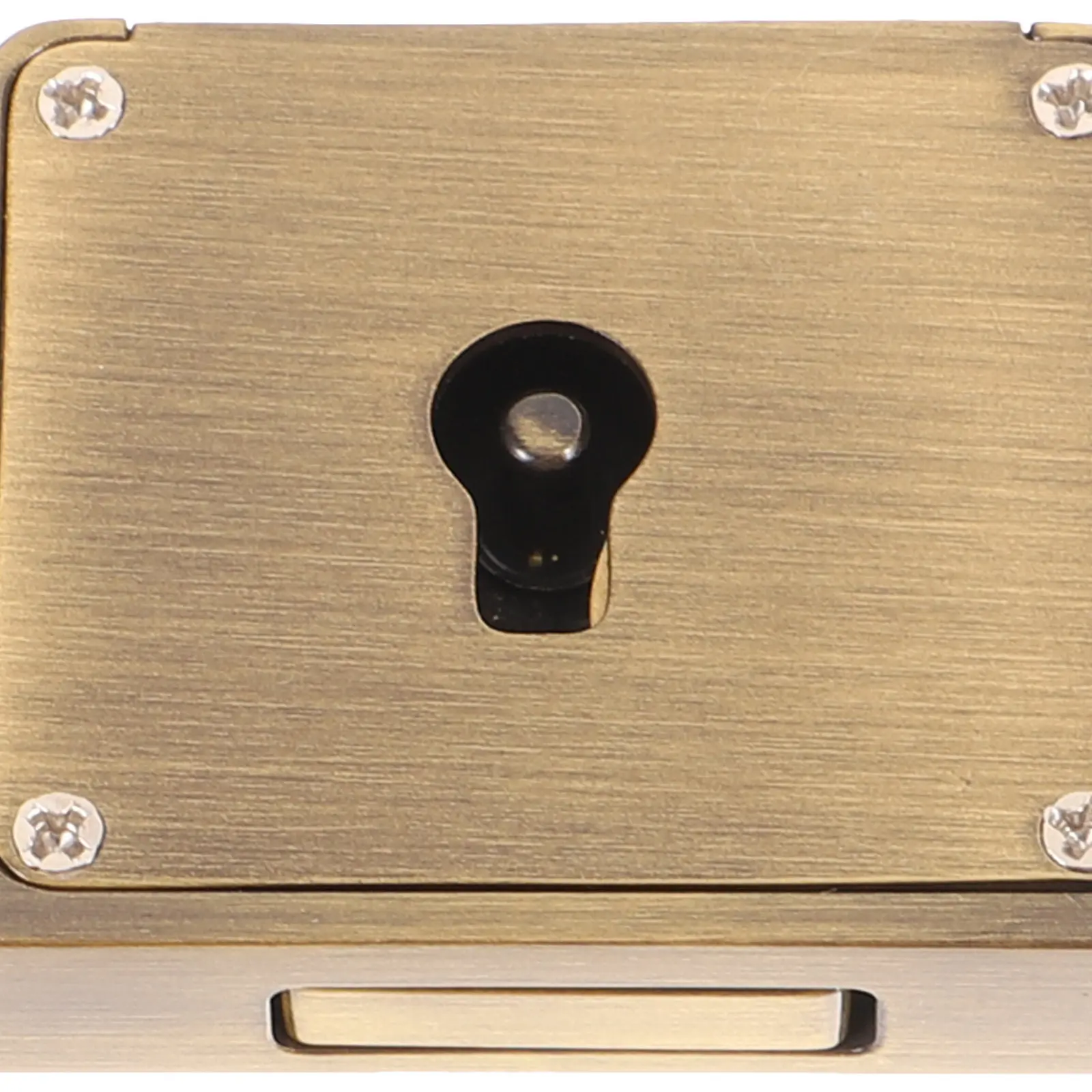 1Set Brass Drawer Lock Retro Style Cabinet Lock with Key for Furniture Drawers Office File Cabinets Desk Locks