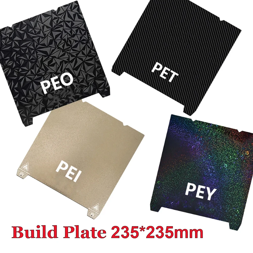 

Текстурированная PEI-пластина Creality K1 235x235 мм, гладкая магнитная пластина PEO H1H для 3D-принтеров Ender 5 S1, Ender 3 V3 SE