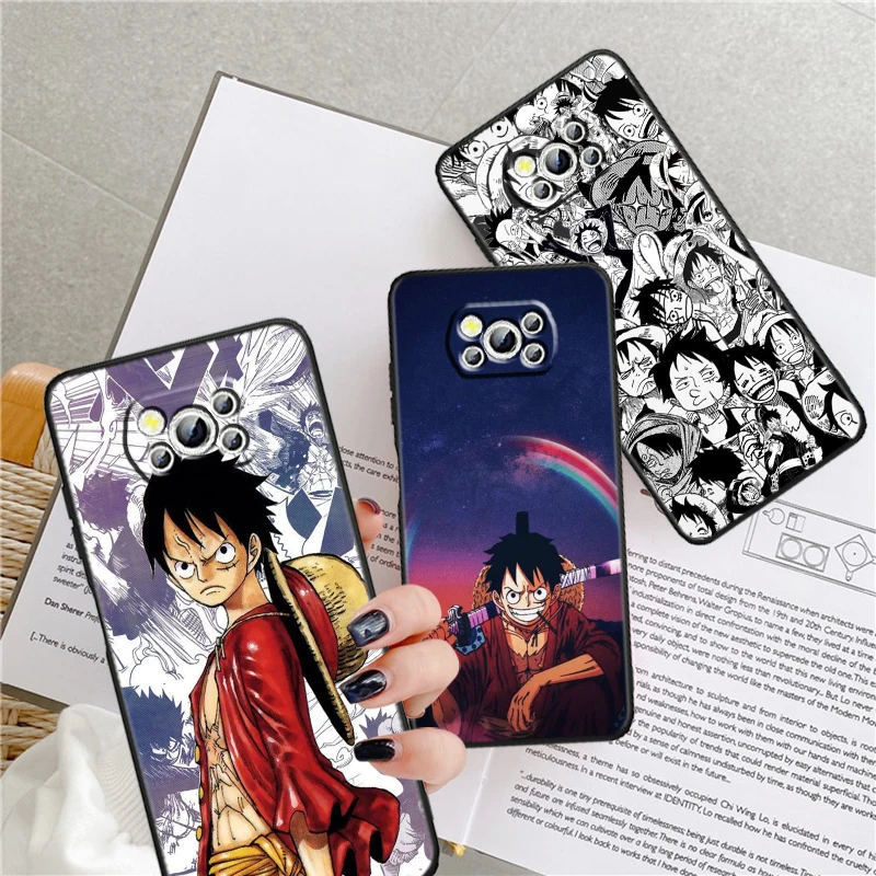

Comics One Piece Anime Luffy For Xiaomi Mi Poco F5 F4 F3 X6 X5 X4 X3 M6 M5 M5S M4 M3 C65 Pro GT NFC 5G Black Soft Phone Case