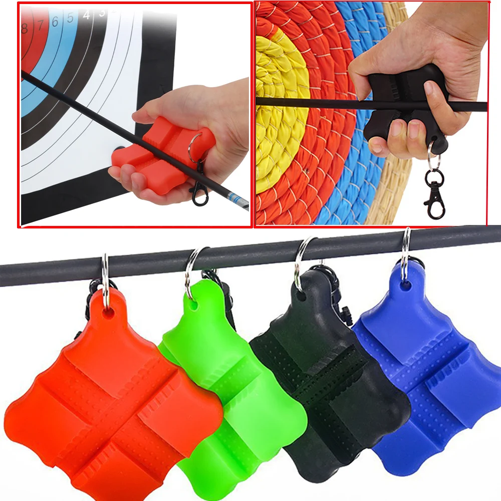 

1PC Archerys Arrows Puller Archery Targets Remover with Belt Clip Hand Protection Gripper Arrows Accessories Hand Protector Tool