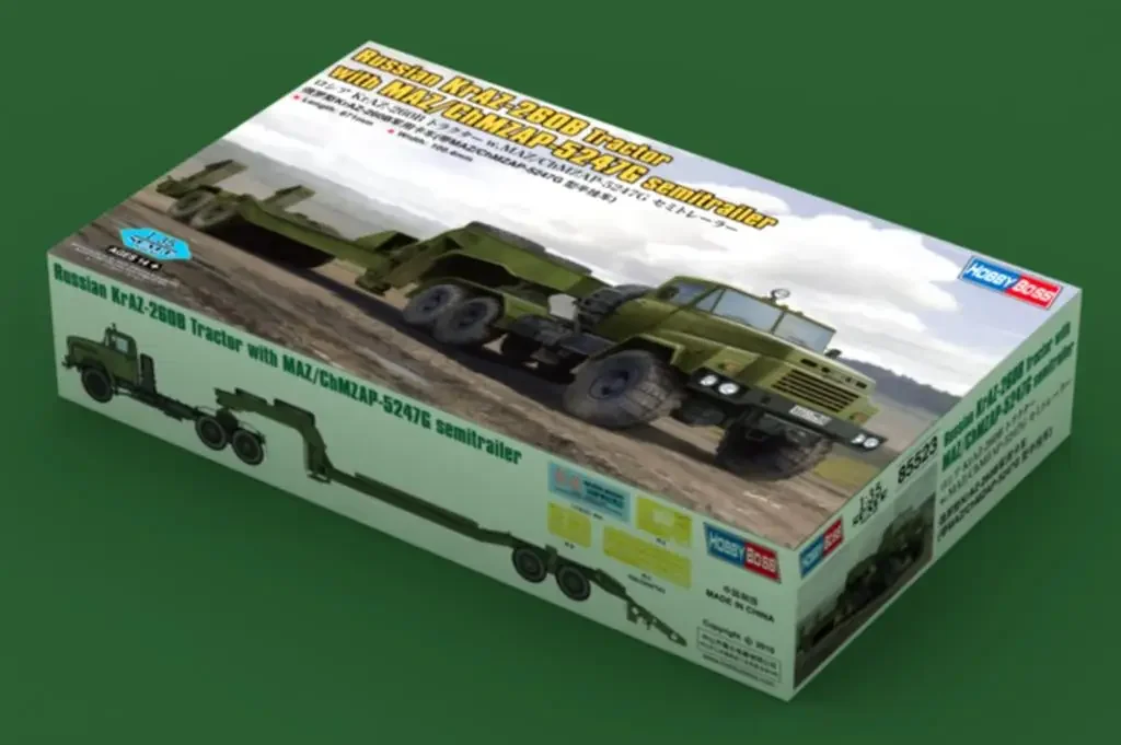 Hobbyboss 1/35 85523 Russian KrAZ-260B Tractor W/MAZ/ChMZAP-5247G Semitrailer model kit