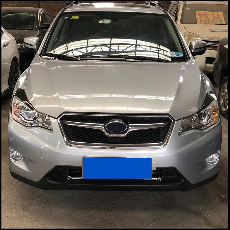 

Car styling For Subaru XV 2012-2016 Headlight Eyelid Head Lamp Cover Sticker Trim Decorative Strips Auto Parts Accessories