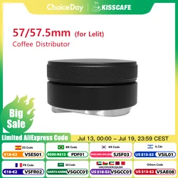 Coffee Distributor 57MM 57.5MM For Lelit Anna Machine Tamper Leveler Tool Adjustable Barista Espresso Parts Corner Accessories