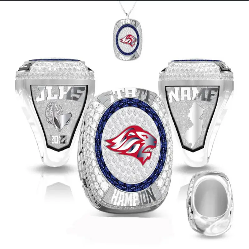 Customized championship rings for college sports events, youth sports events, championship teams, player gifts, fashionable comm