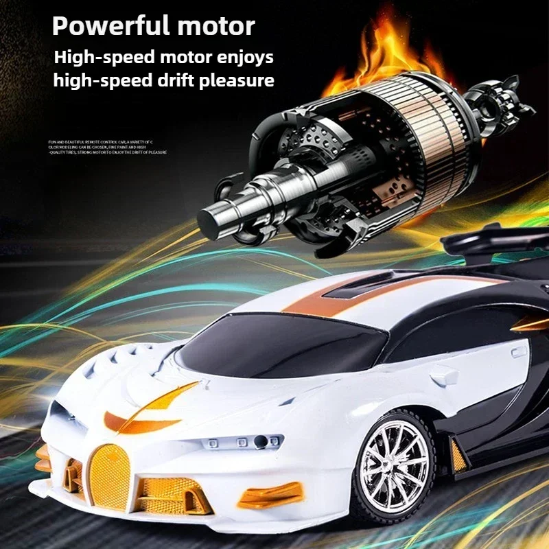 RC Car 2.4G 4CH Remote Control 1:18 With Led Light Sports Cars High Speed Radio Drift Vehicle Racing Boys Girls Toy For Children