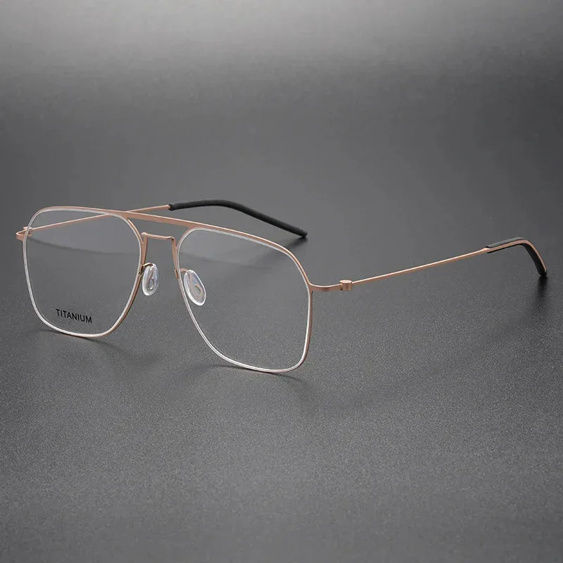 5517 Lindberg-like Style Air Titanium Rim Eyeglass Frame Man Woman Models Eye Glasses for Reading Custom Anti Blue Light Lenses