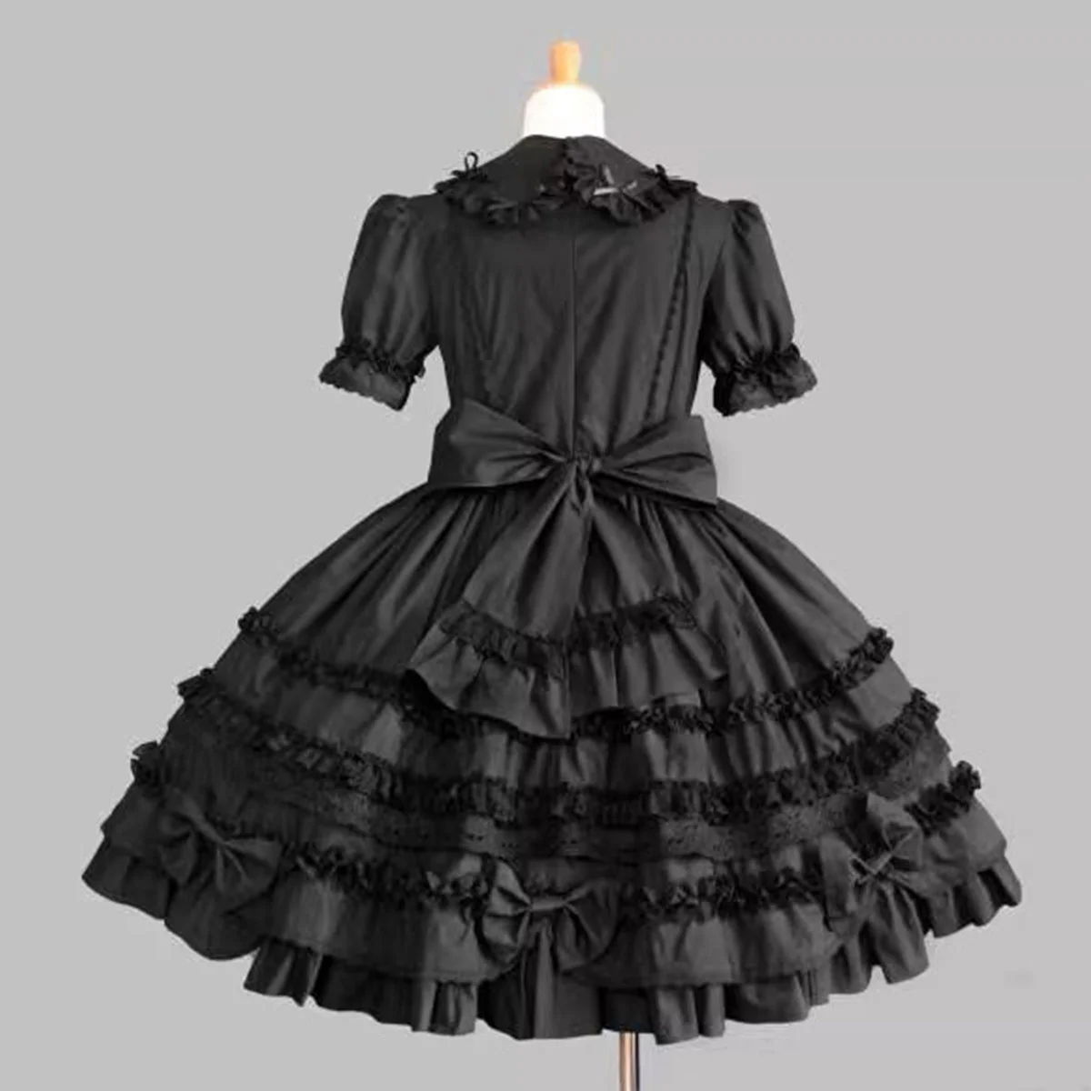 Vestido de noche con falda de encaje gótico Lolita para niña suave de Halloween hecho a medida