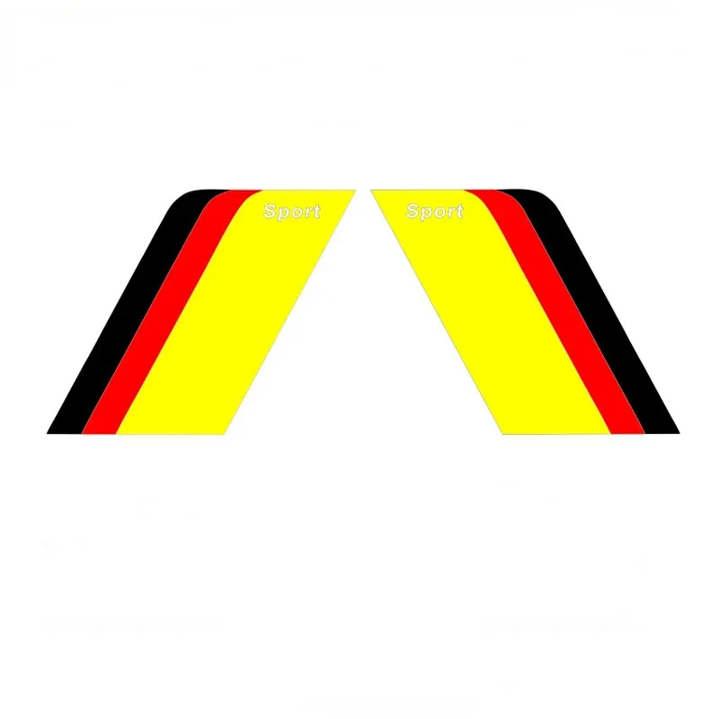 الشارات الرياضية سباق هود الجسم الجانب نافذة عاكسة الفينيل نمط الزخرفية ملصقات اكسسوارات السيارات الأجزاء الخارجية المشتركة